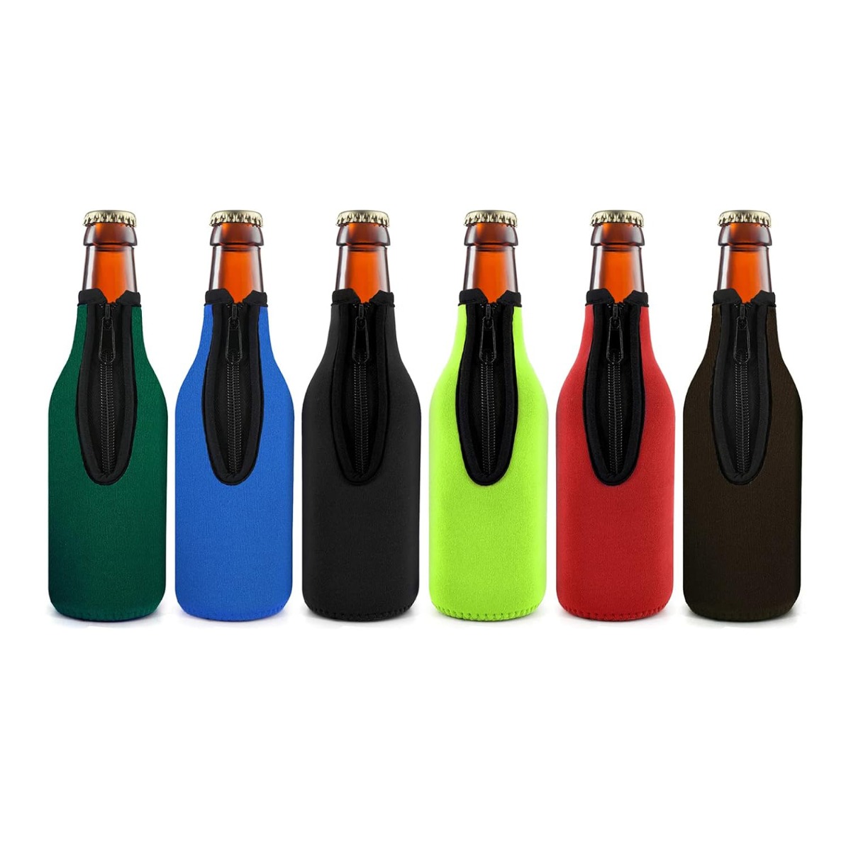 Wine Chiller Sleeve - Zestaw 6 kolorowych izolatorów na butelki