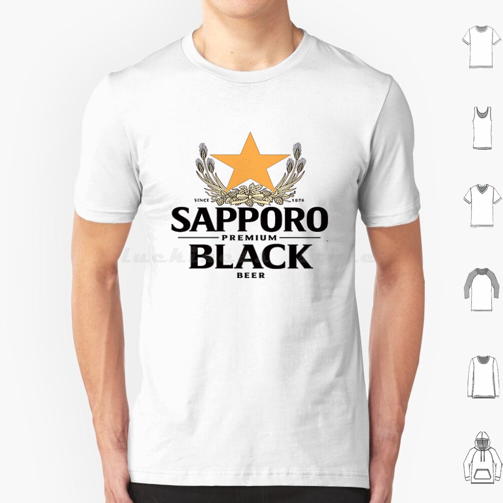 Wine Beer Best - Koszulka Sapporo Malt 6XL Bawełniana Fajny
