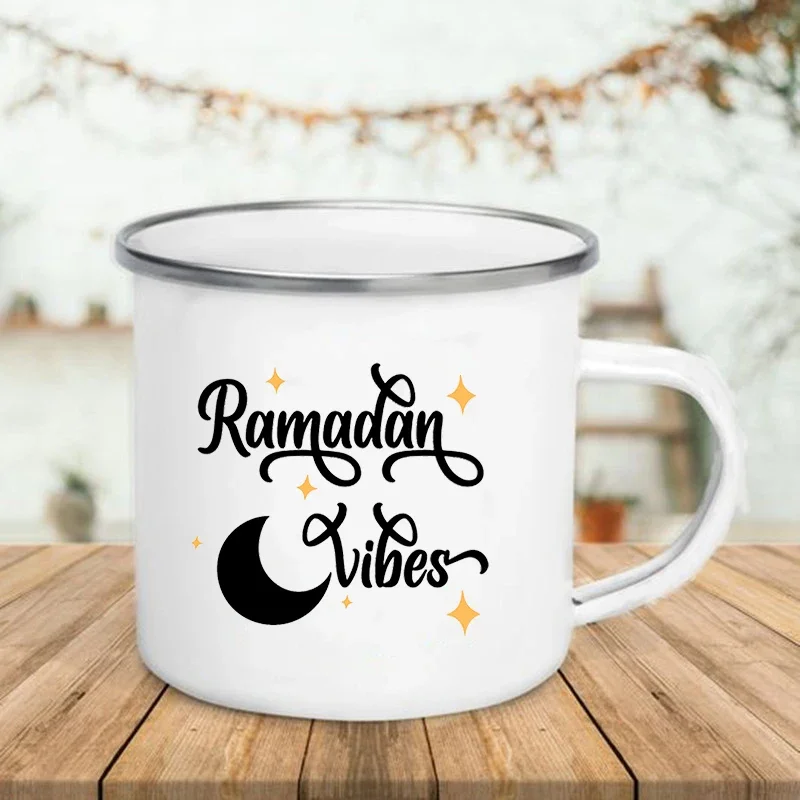 Handle Enamel Mugs Happy Eid M – Wine Beer Best recenzja i cena