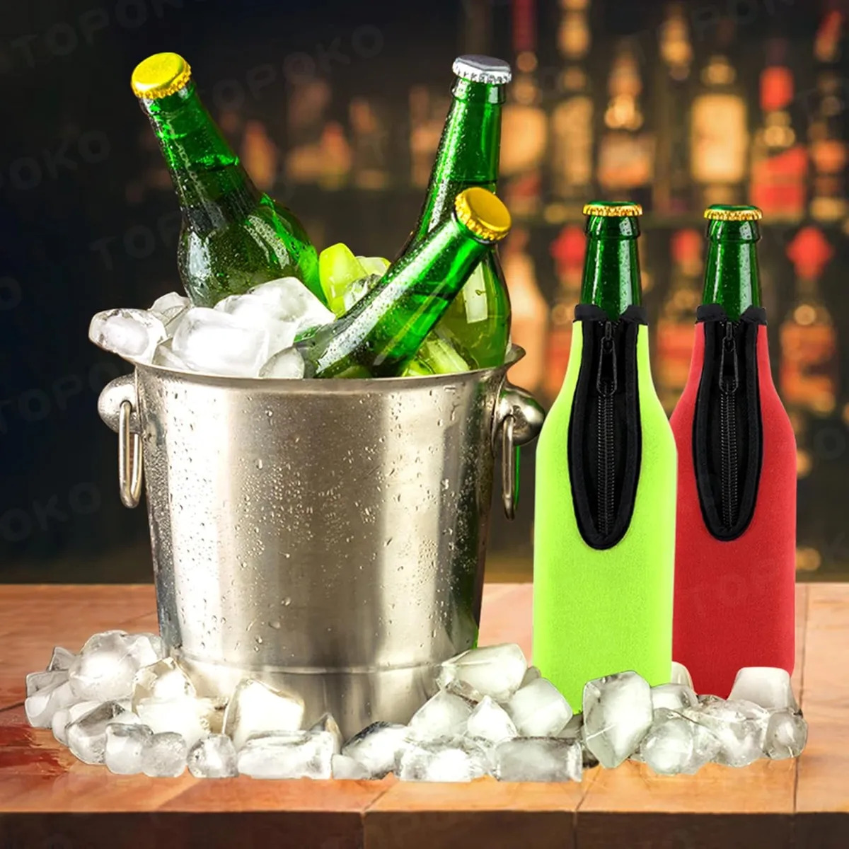 Zestaw 6 kolorowych izolatorów – Wine Chiller Sleeve recenzja i cena